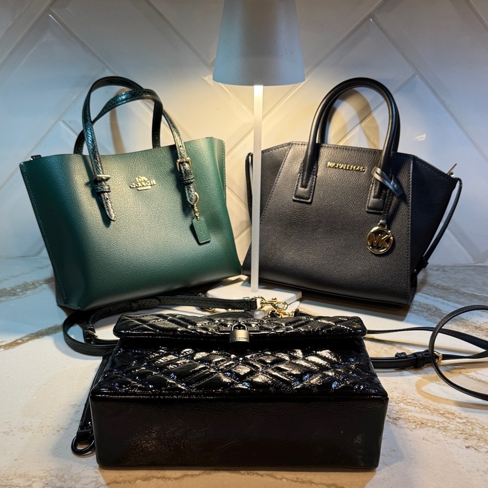 Coach Green and Black Tote Collection